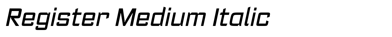 Register Medium Italic